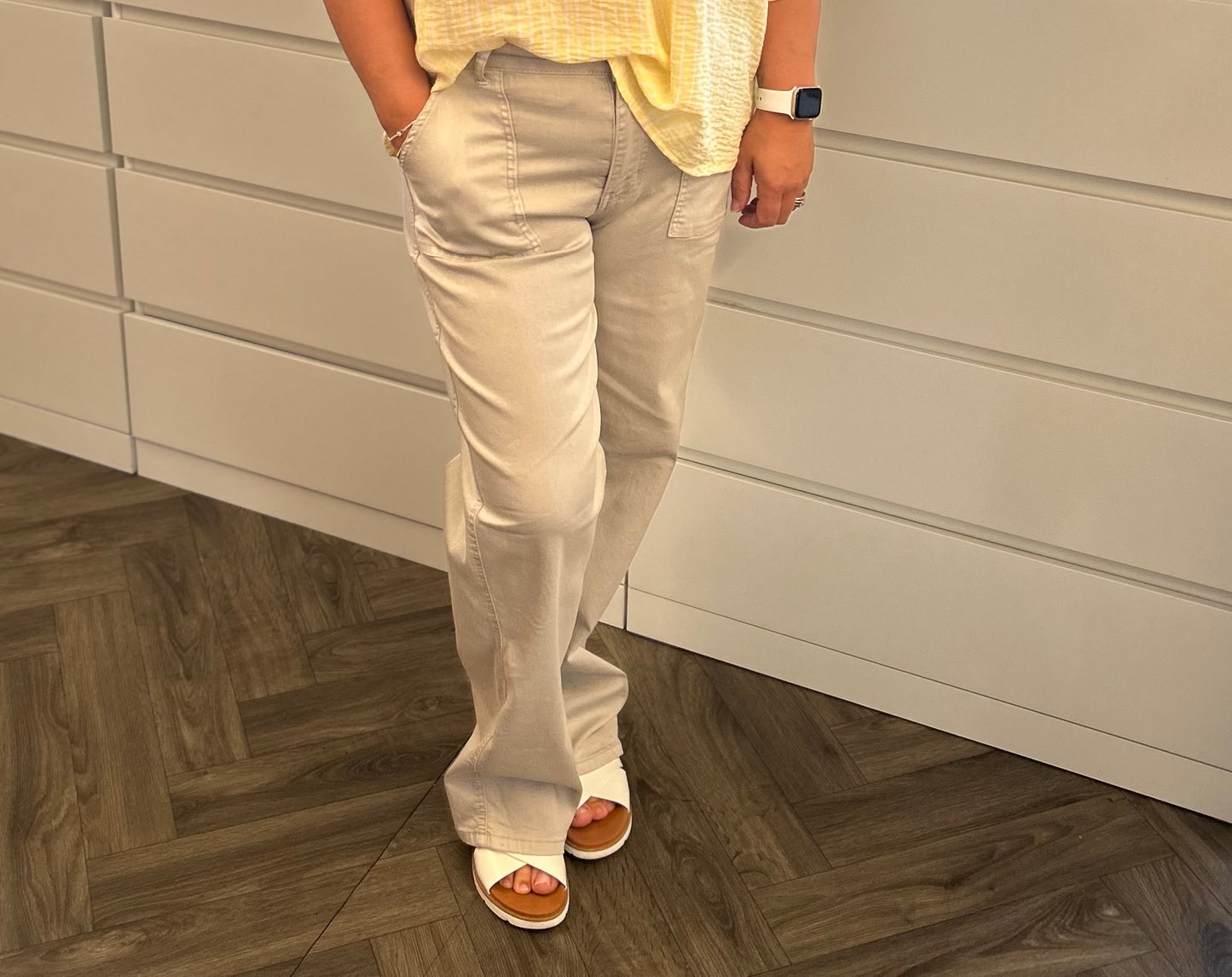 JASMINE Wide Leg Chino