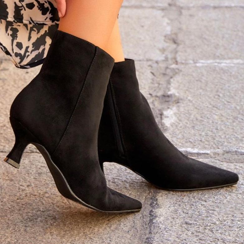 OLIVIA Kitten Heel Ankle Boots