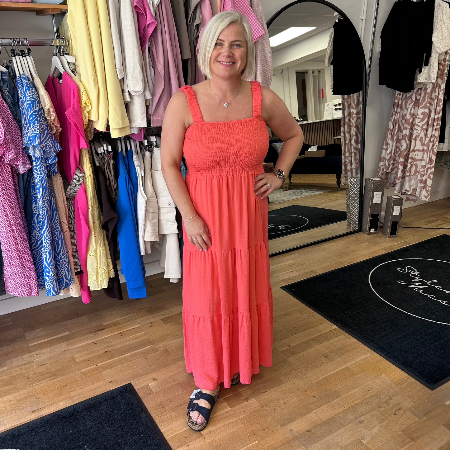 WINONA Shirred Maxi Dress