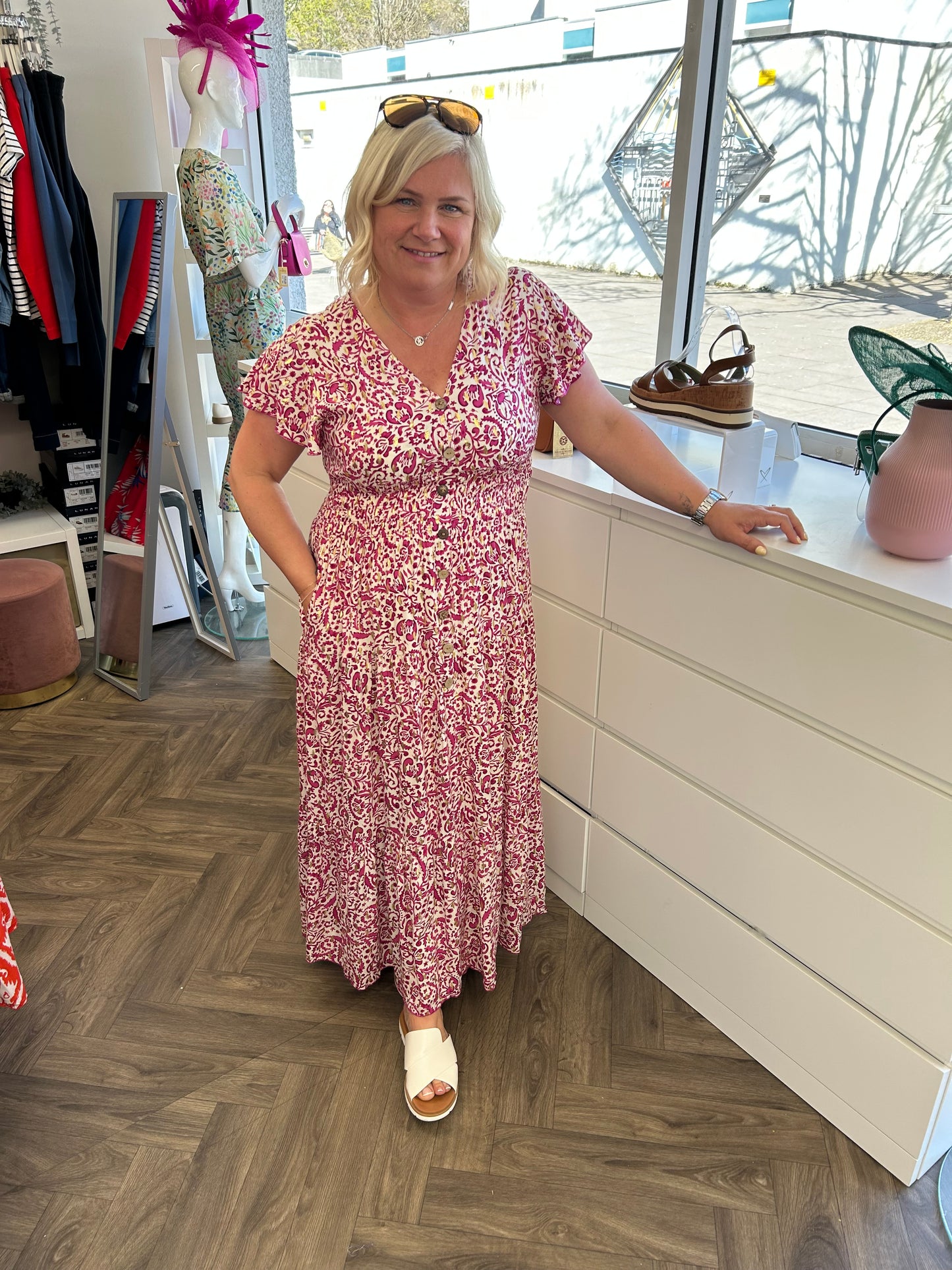 CALLA V Neck Maxi Dress
