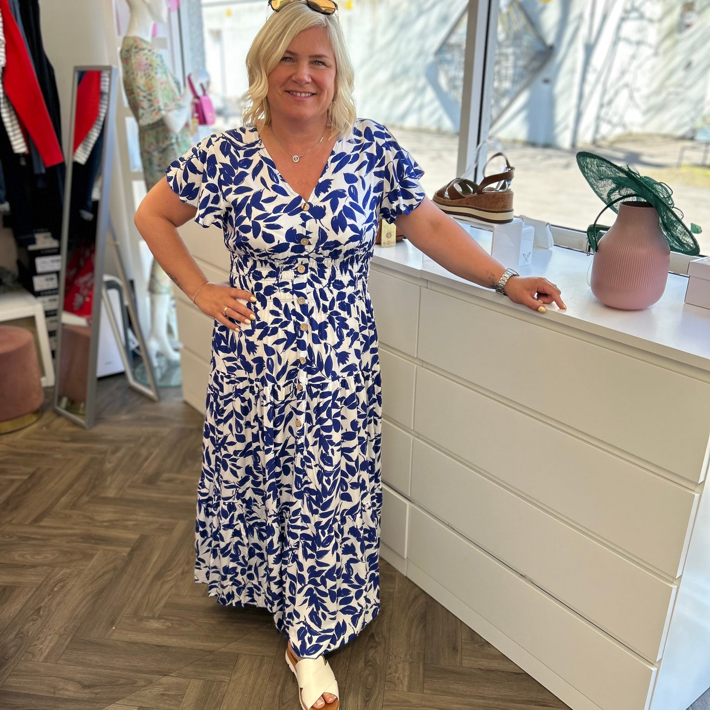 CALLA V Neck Maxi Dress