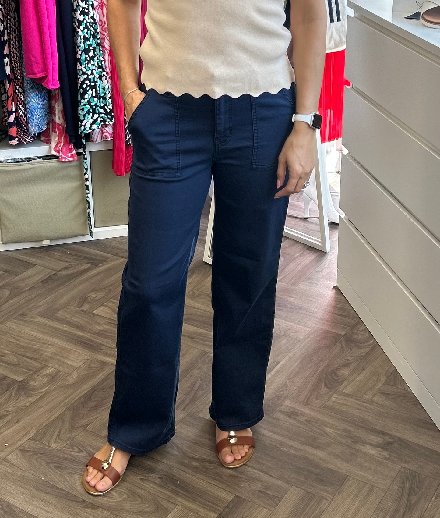 JASMINE Wide Leg Chino