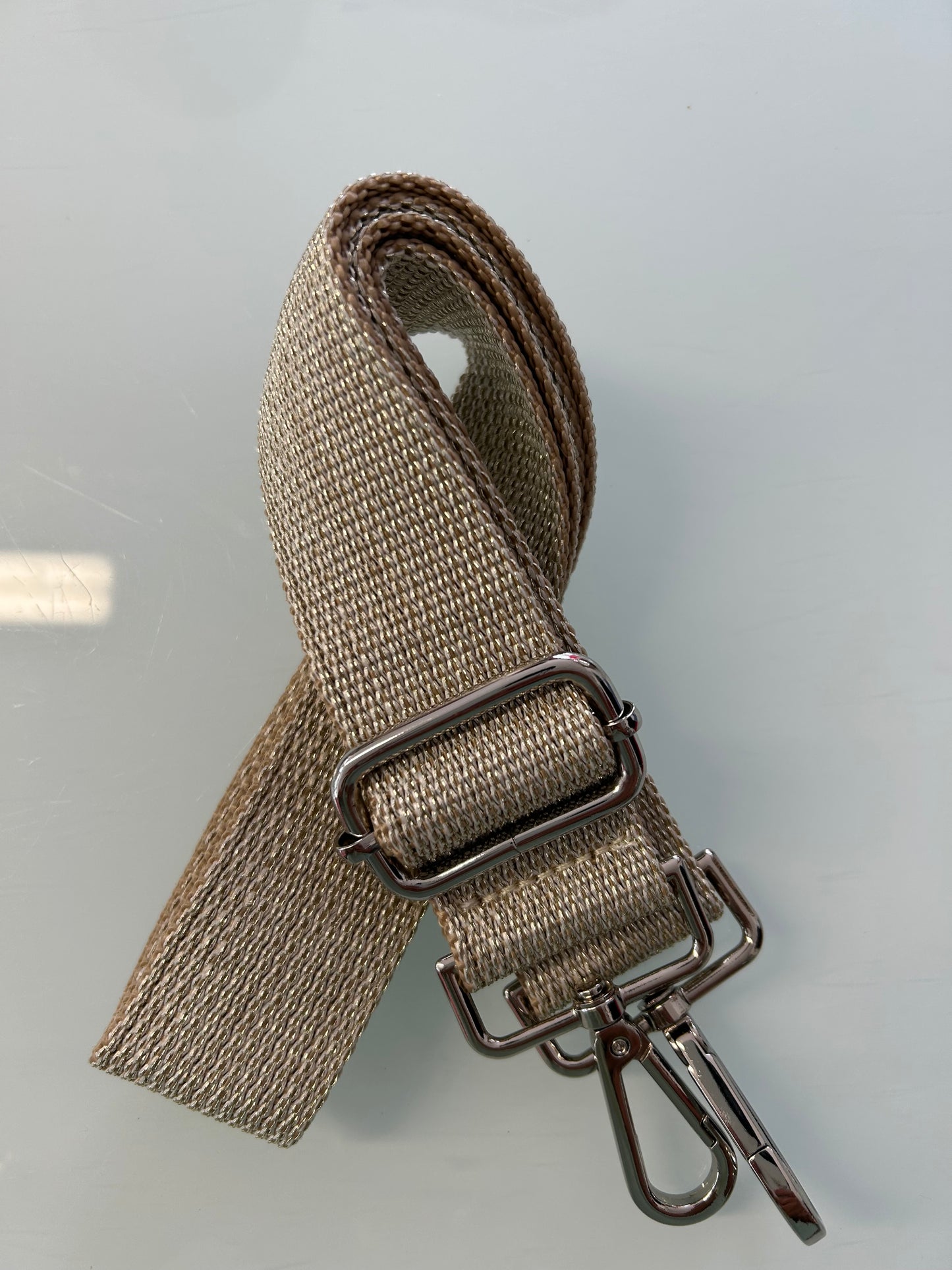 Bag strap - KATE Plain metallic