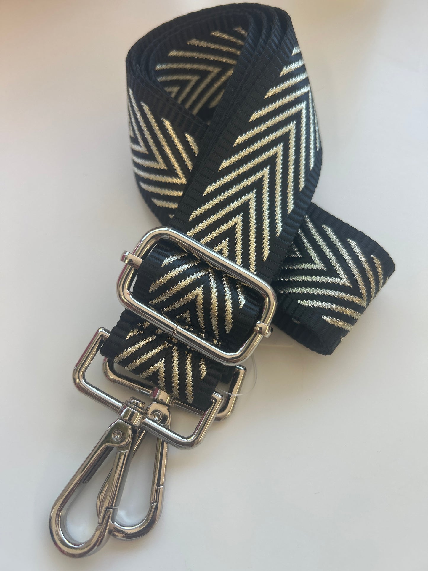 Bag Strap - KATE Metalic Chevron
