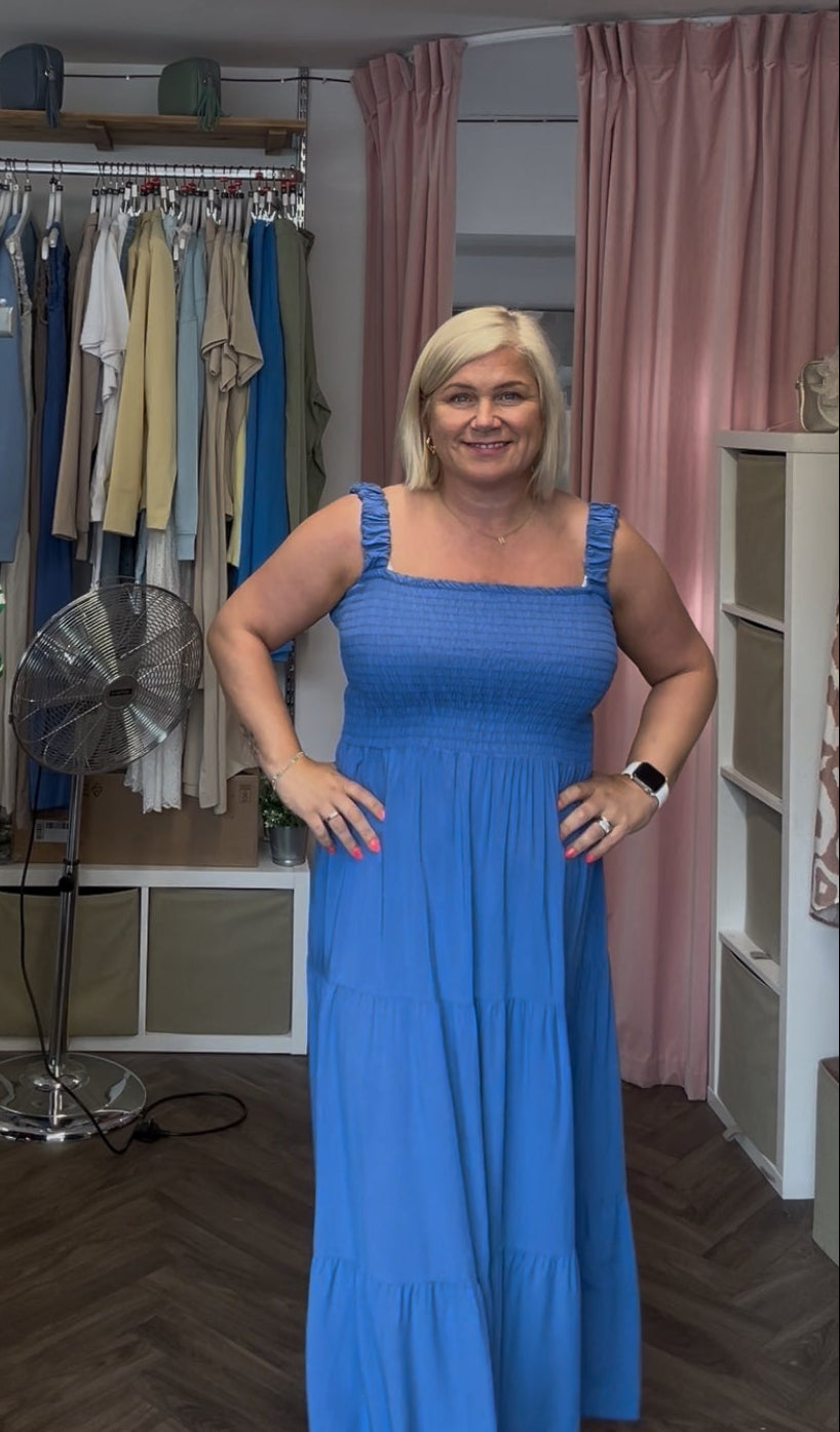 WINONA Shirred Maxi Dress