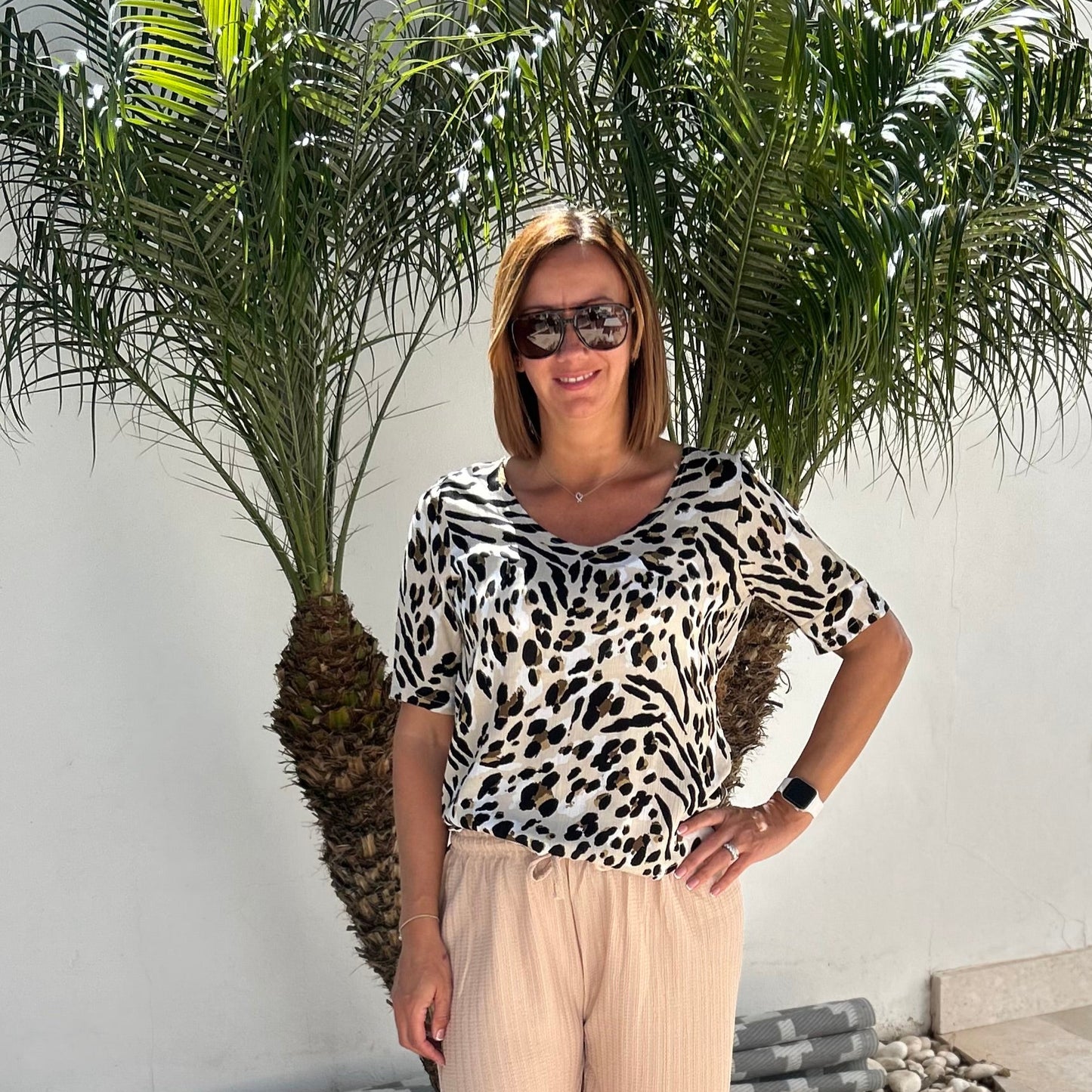 ALEAH V Neck Blouse