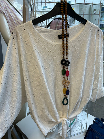 ROMANE Broderie Anglaise Top