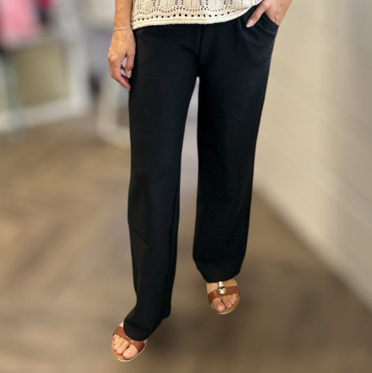 TAMMY Wide Leg Stretch Trousers