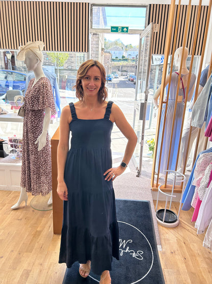 WINONA Shirred Maxi Dress