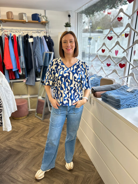 Ichi VERA V neck top