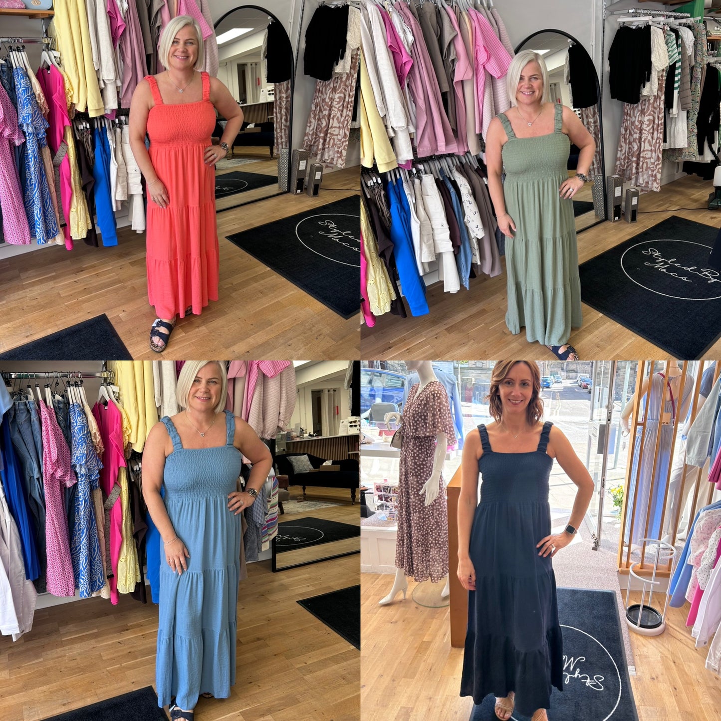 WINONA Shirred Maxi Dress