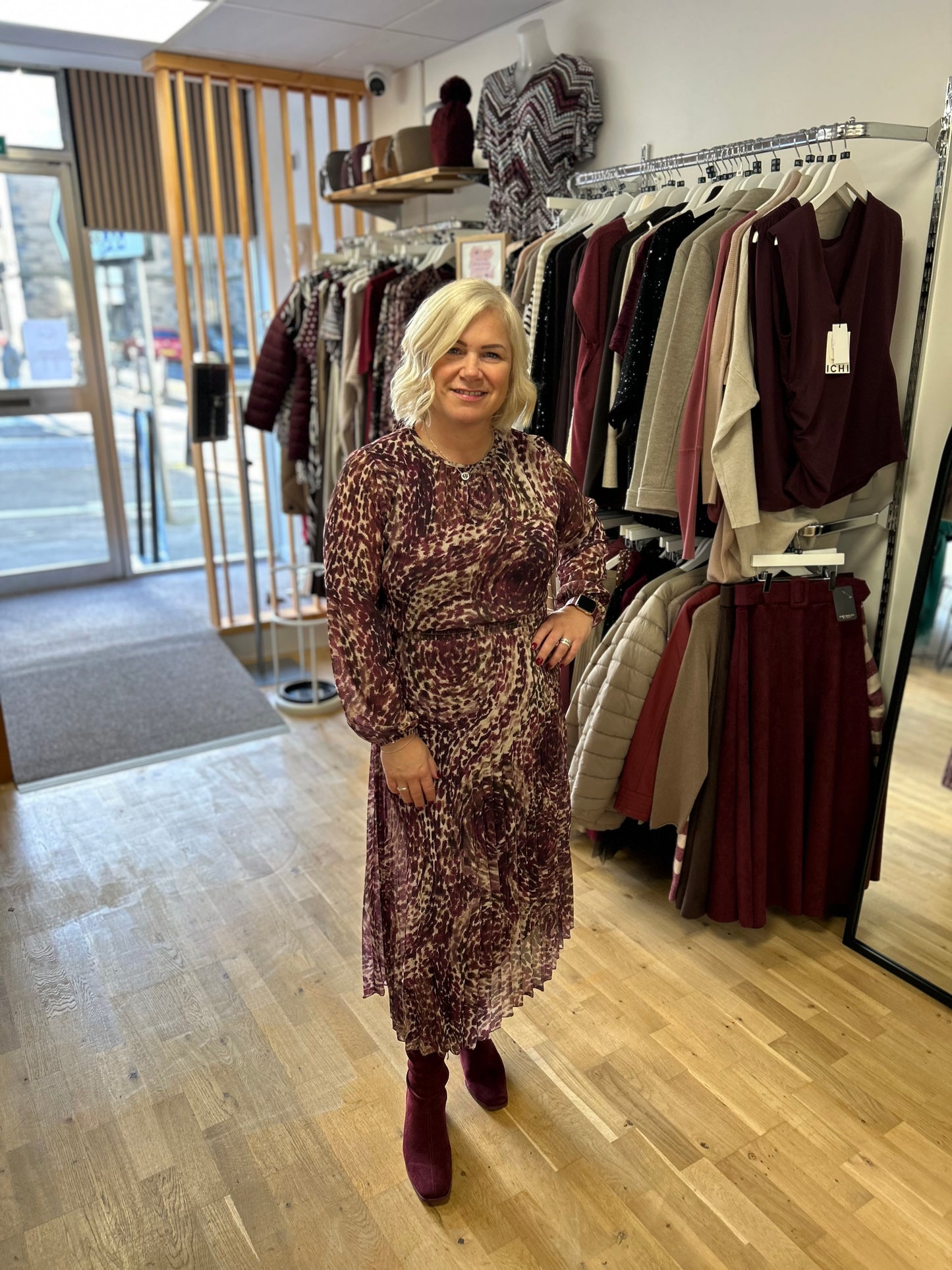 VIENNA Pleated Dress