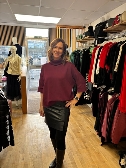 ELINA Faux Leather Mini Skirt