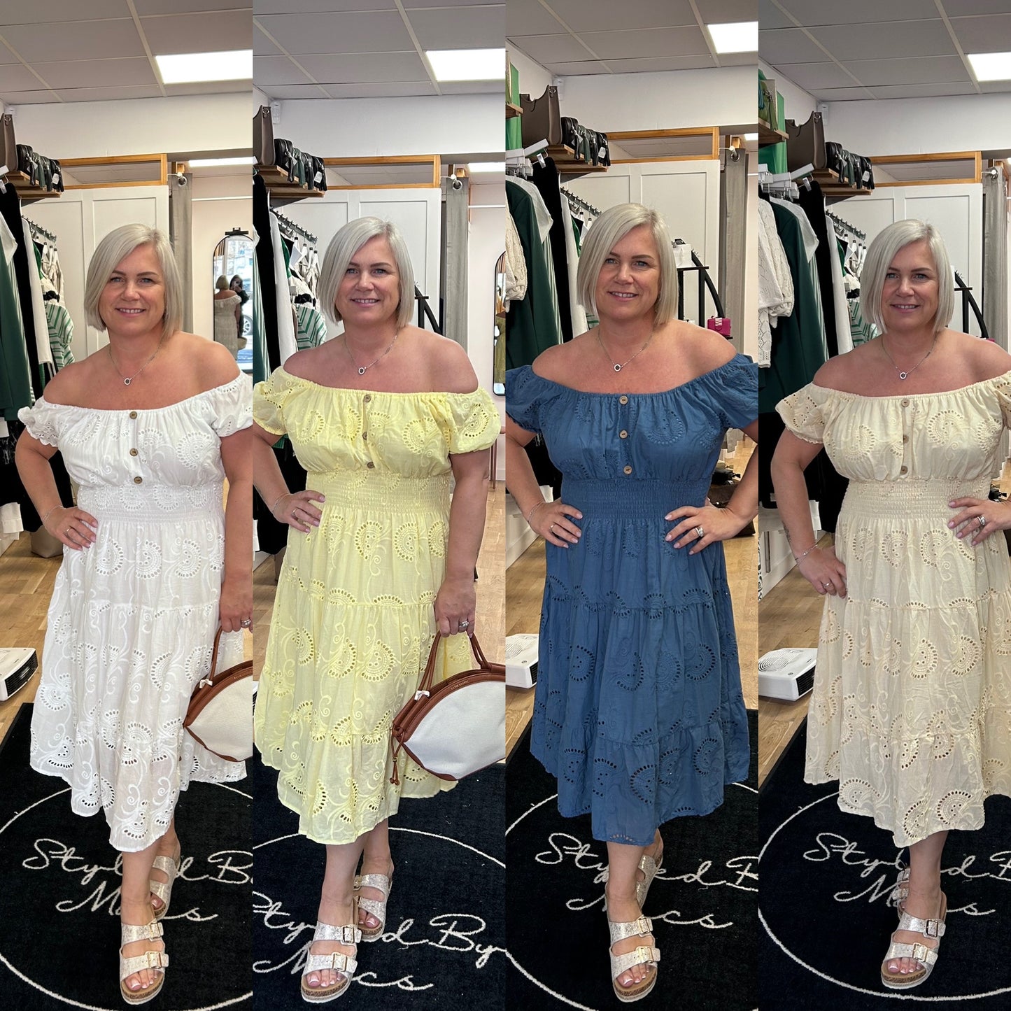 CALLA Bardot Midi Dress