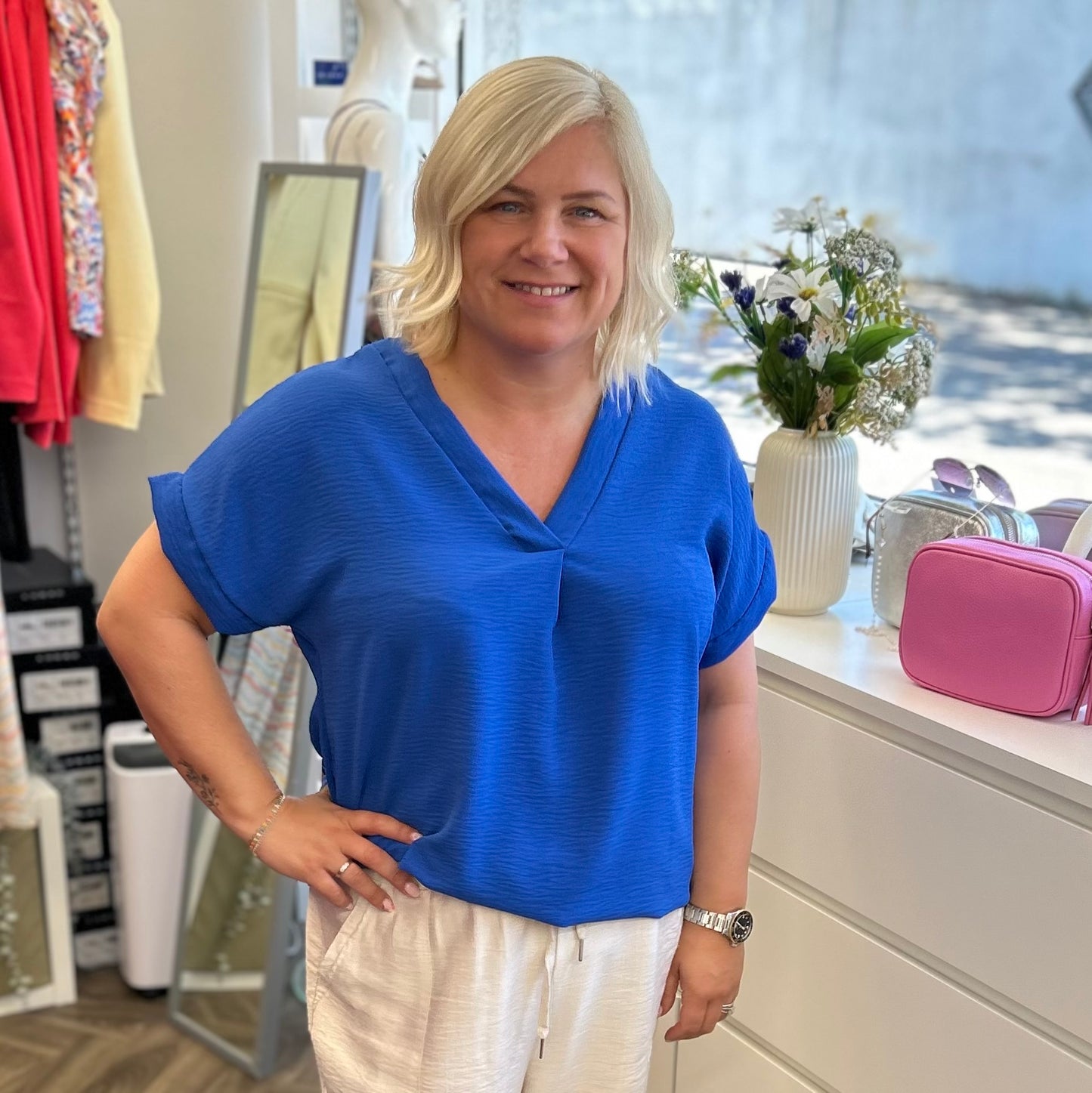 TIA 'V' Neck Top