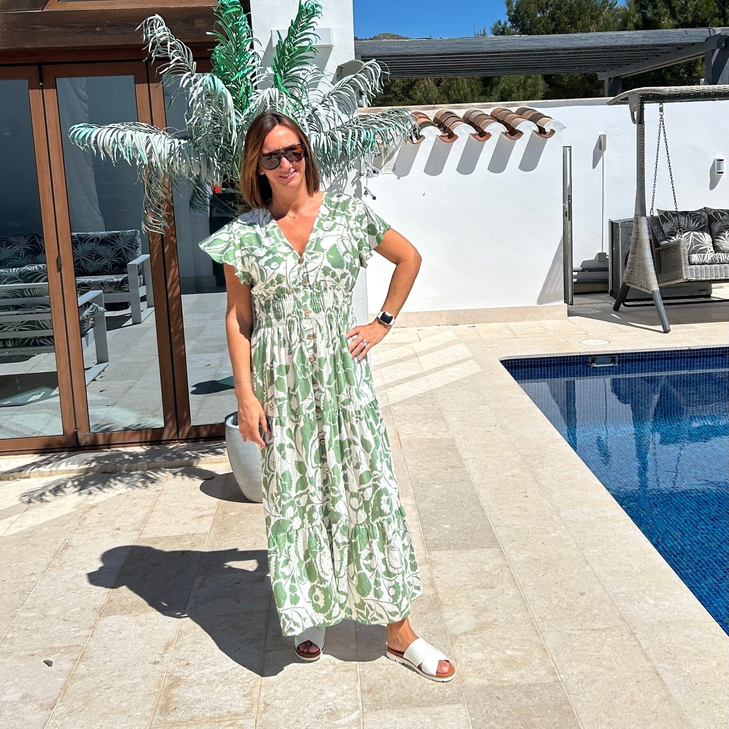 CALLA V Neck Maxi Dress