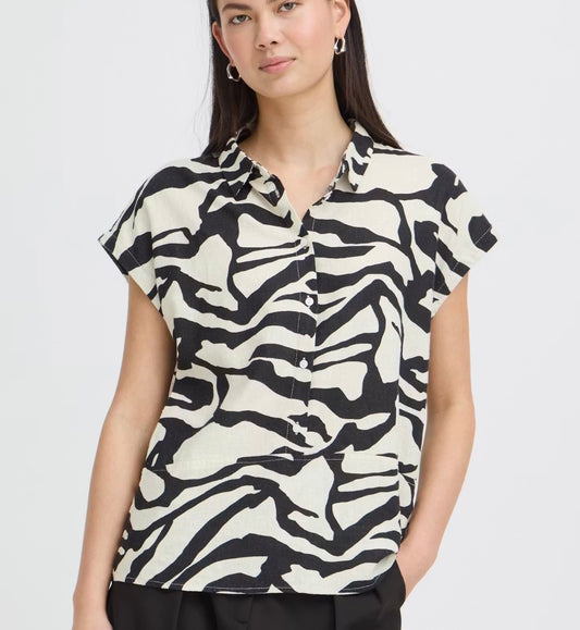 Ichi LINNO Short Sleeve Top