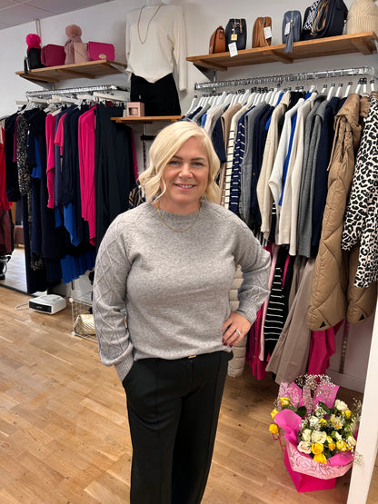 MYLAH Cable Sleeve Knit Jumper