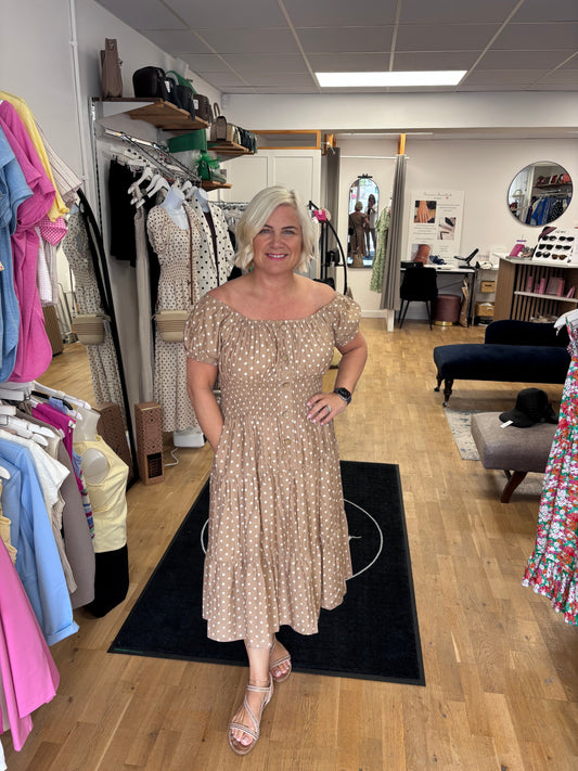 CALLA Bardot Midi Dress