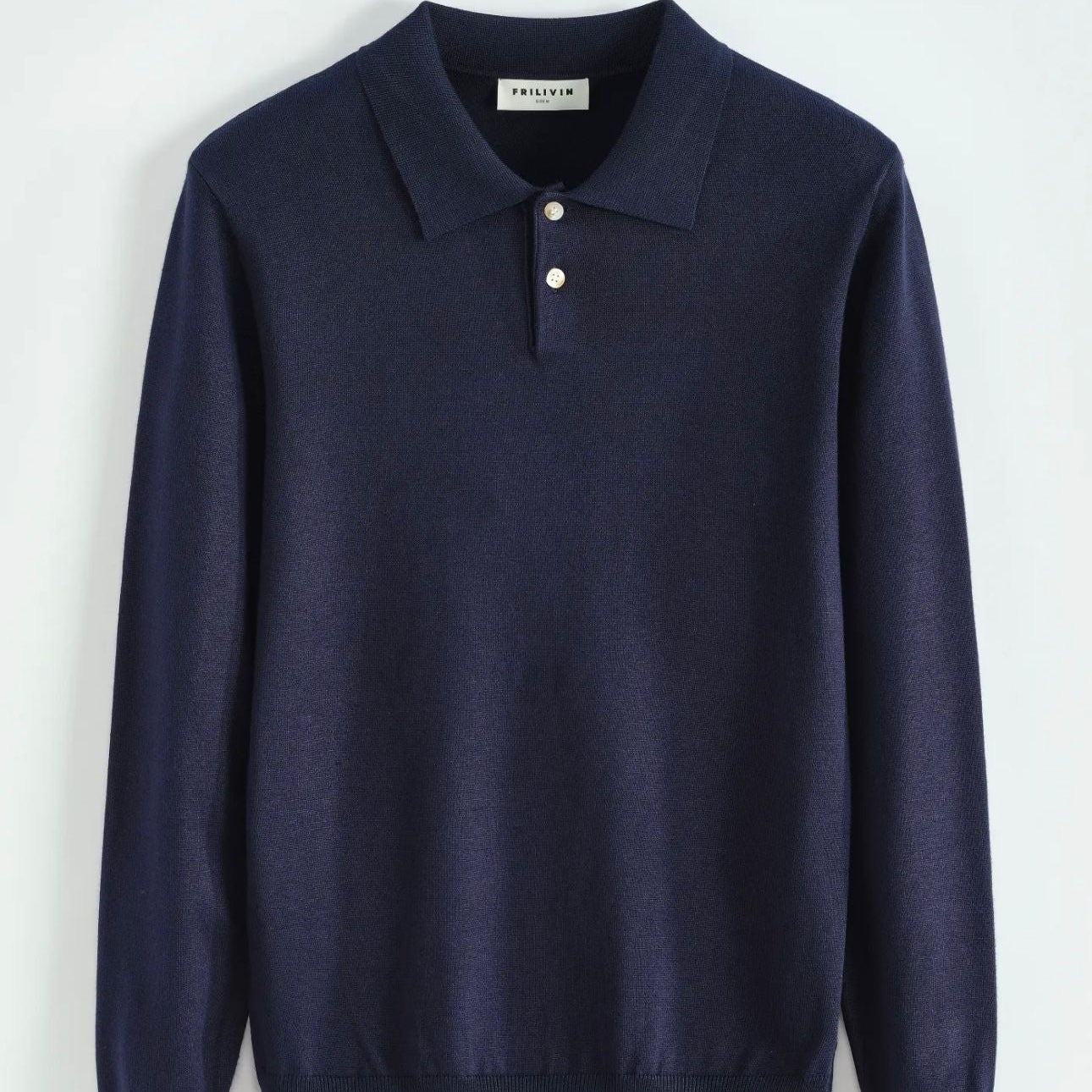 GABRIEL Knitted Long Sleeve Polo shirt