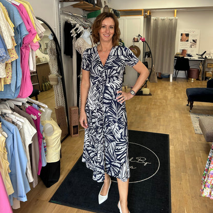 CLARICE V Neck Midi Dress