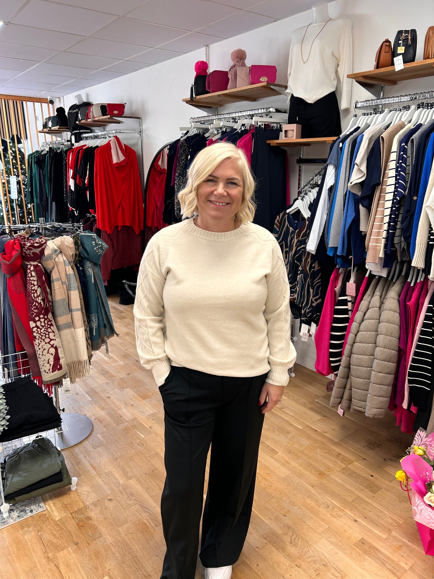 MYLAH Cable Sleeve Knit Jumper