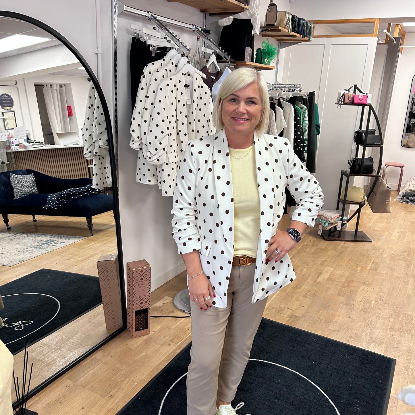 ISLA Polka Dot Blazer