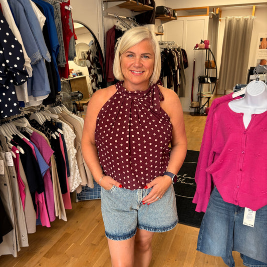 DOLLY Racer Neck Blouse