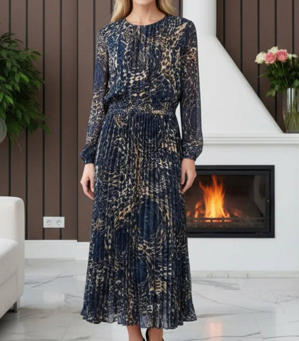 VIENNA Pleated Dress