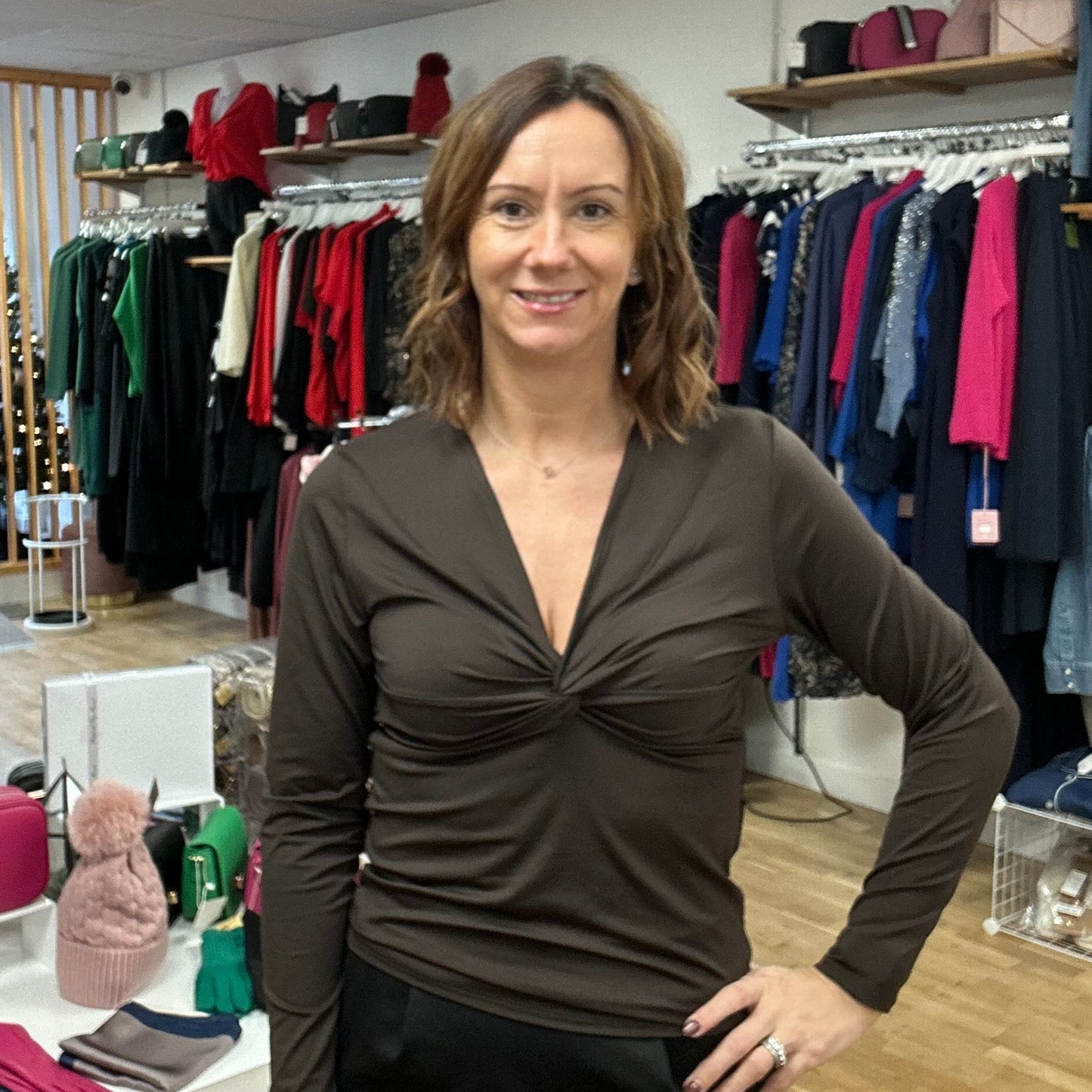 LOWENNA Knot Detail Top