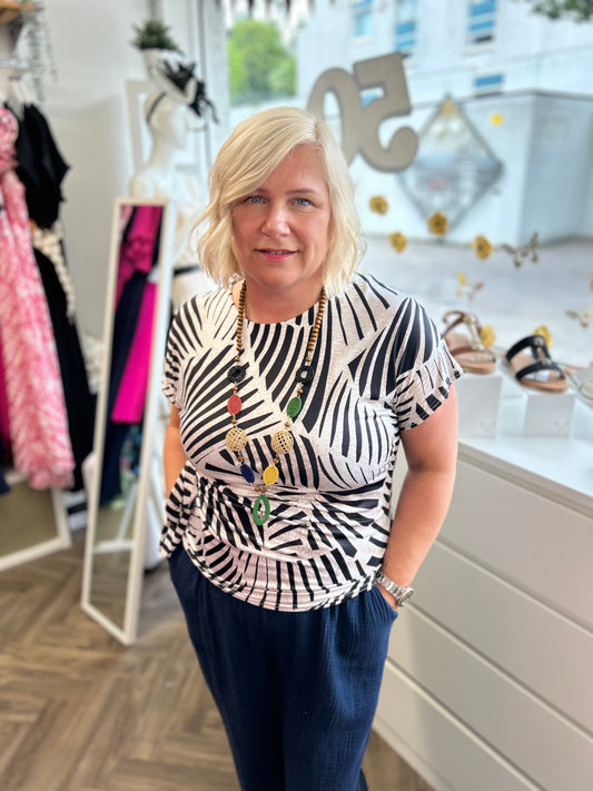 THEA Safari Print Blouse