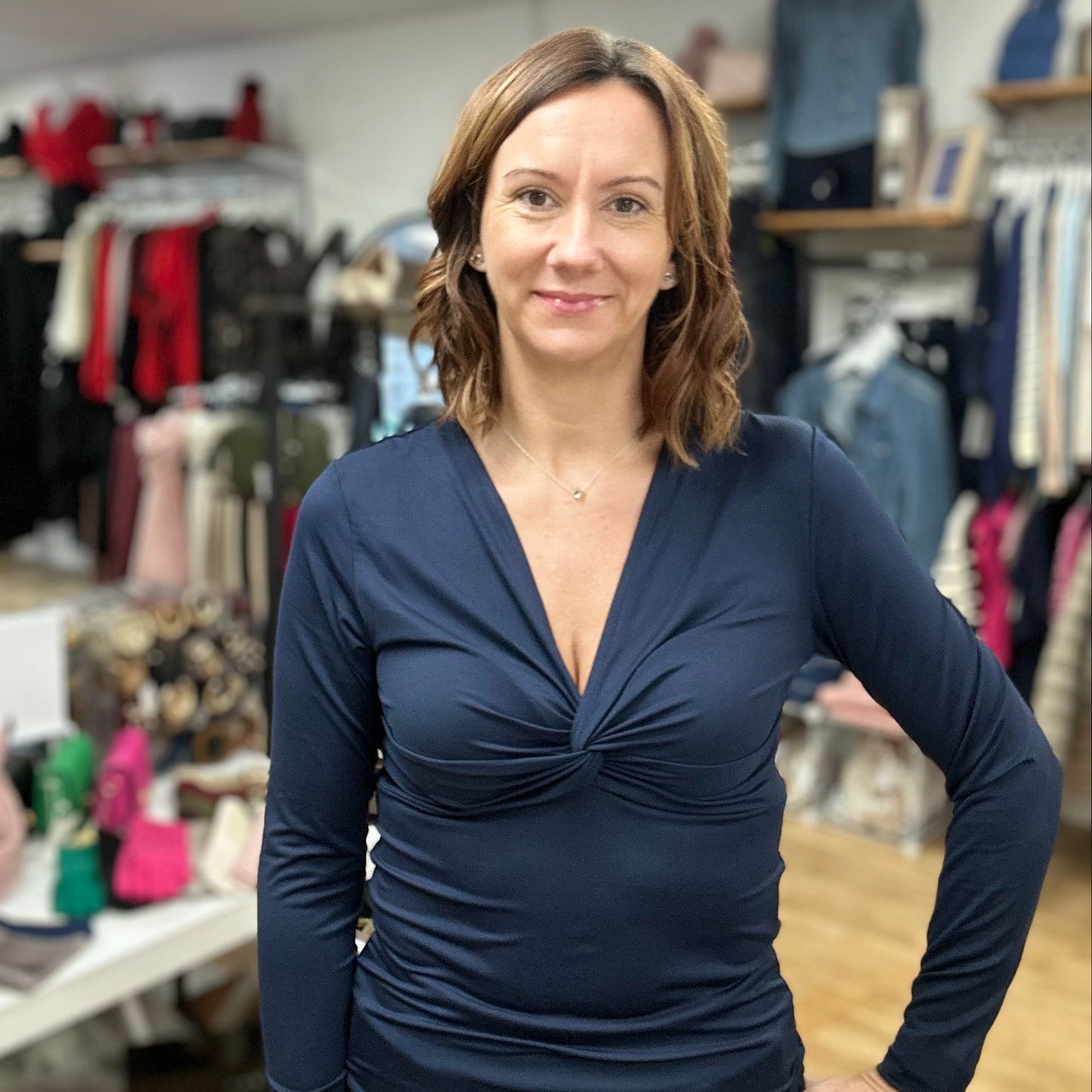 LOWENNA Knot Detail Top