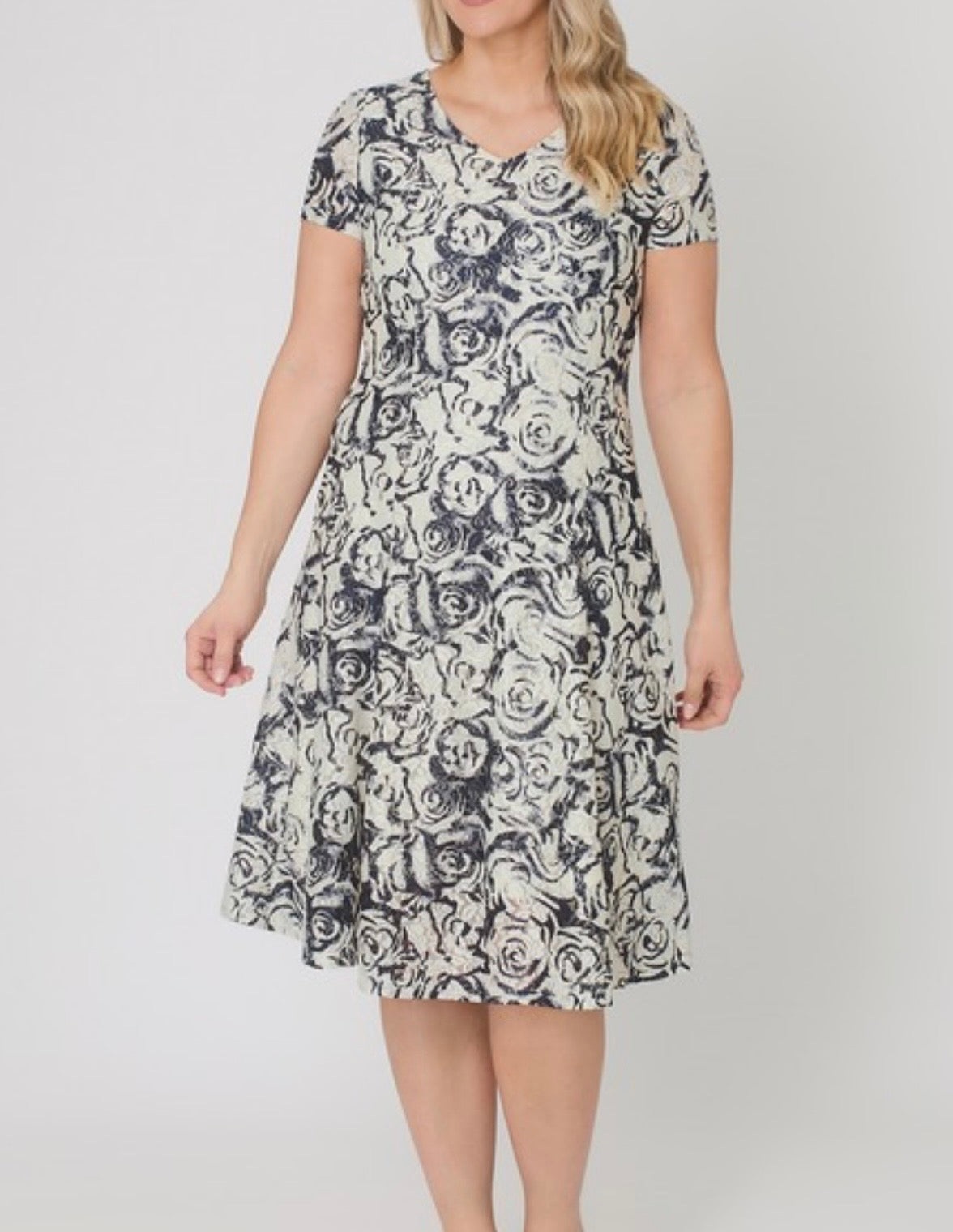 MISTY Lace Print Dress