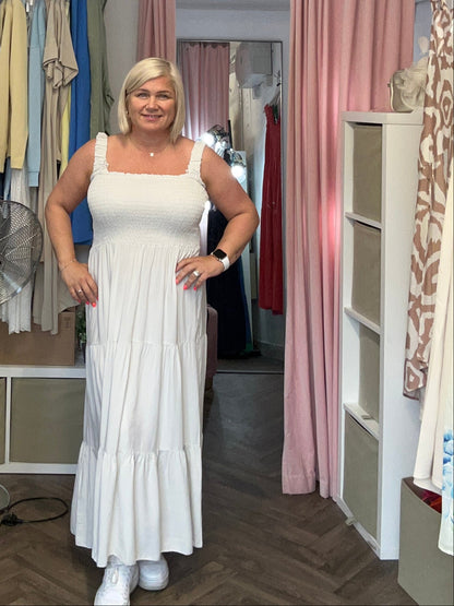 WINONA Shirred Maxi Dress