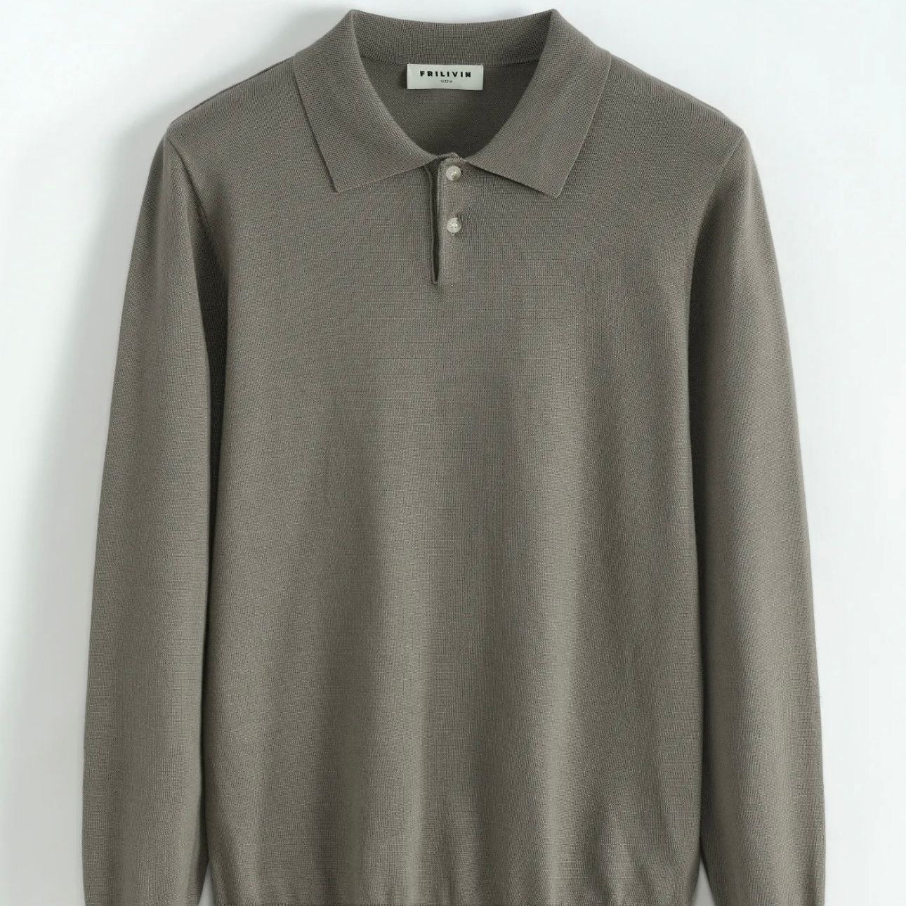 GABRIEL Knitted Long Sleeve Polo shirt