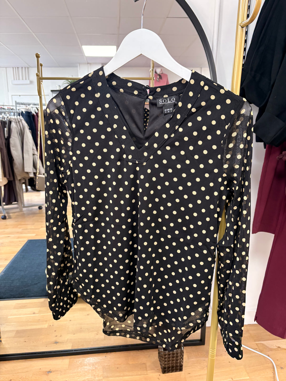 ROBIN Polka Print Top