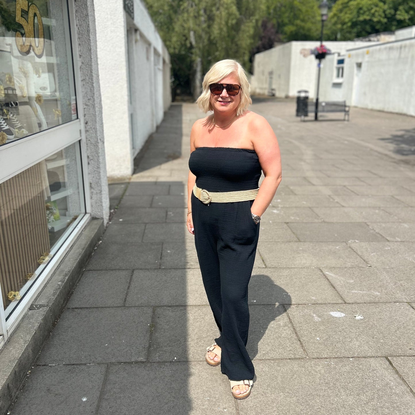 MADDIE Bardot Jumpsuit