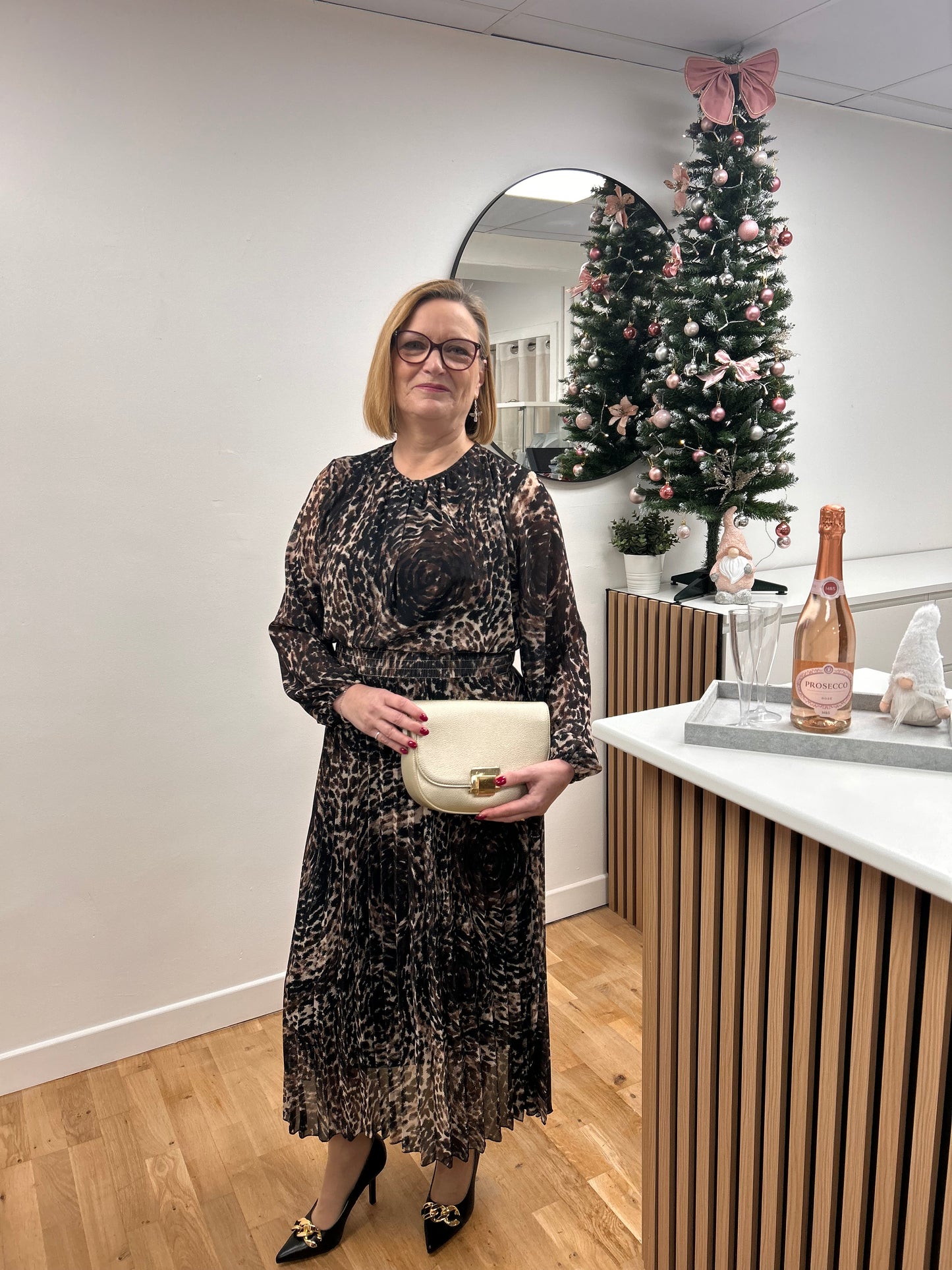 VIENNA Pleated Dress