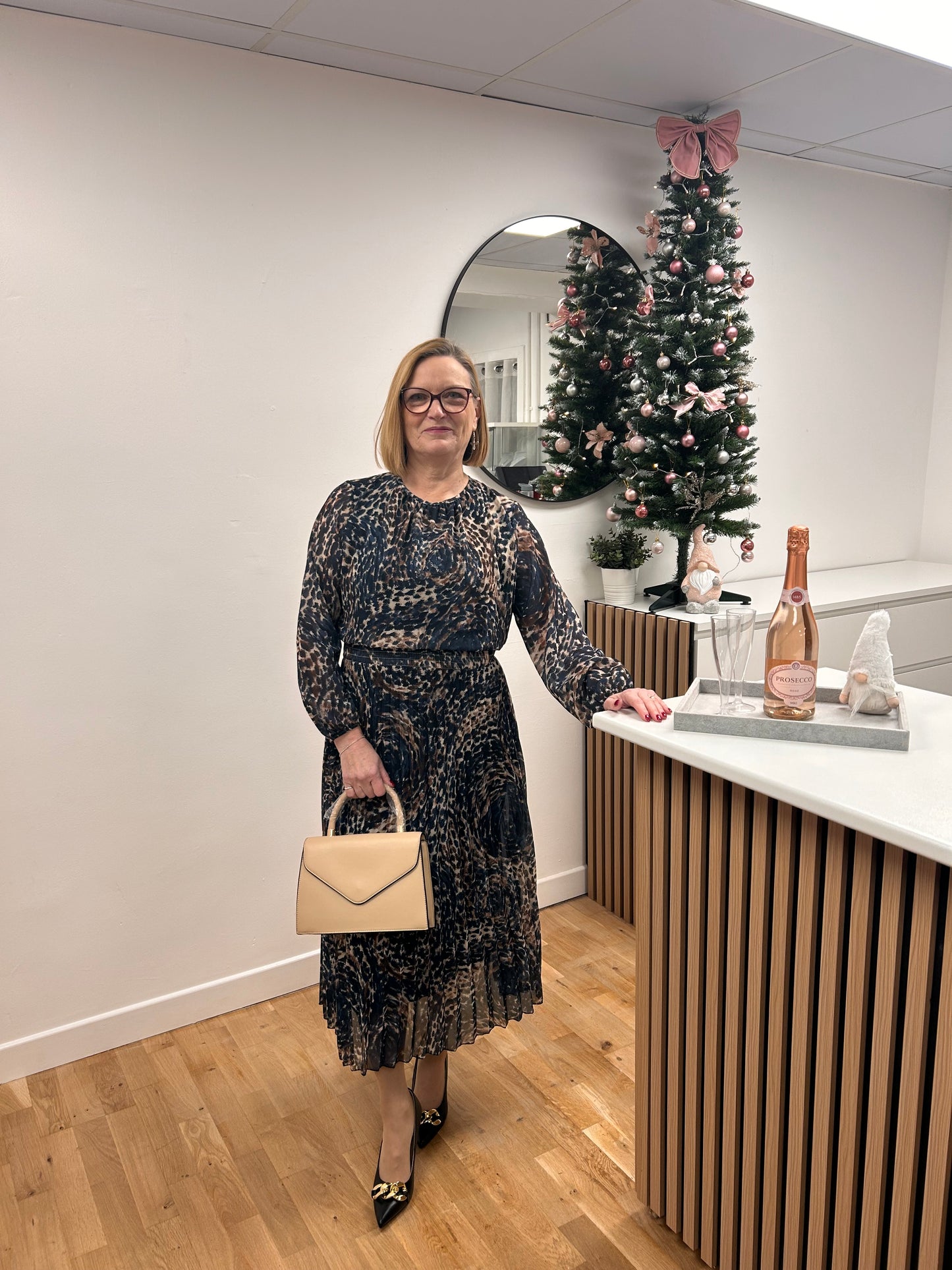 VIENNA Pleated Dress