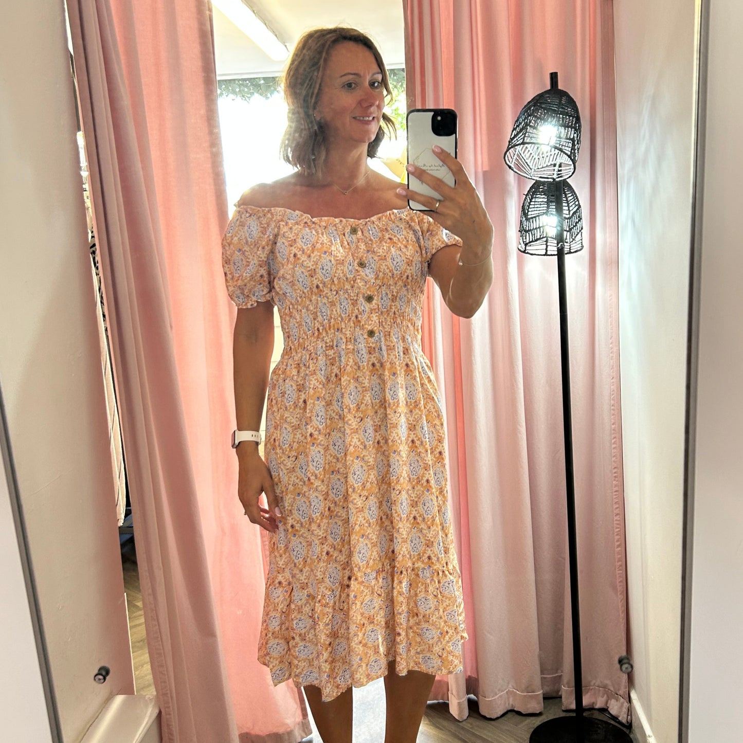 CALLA Bardot Midi Dress