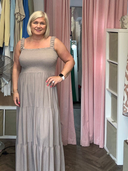 WINONA Shirred Maxi Dress