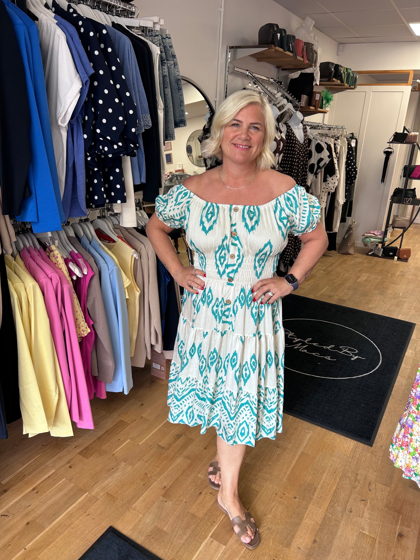 CALLA Bardot Midi Dress