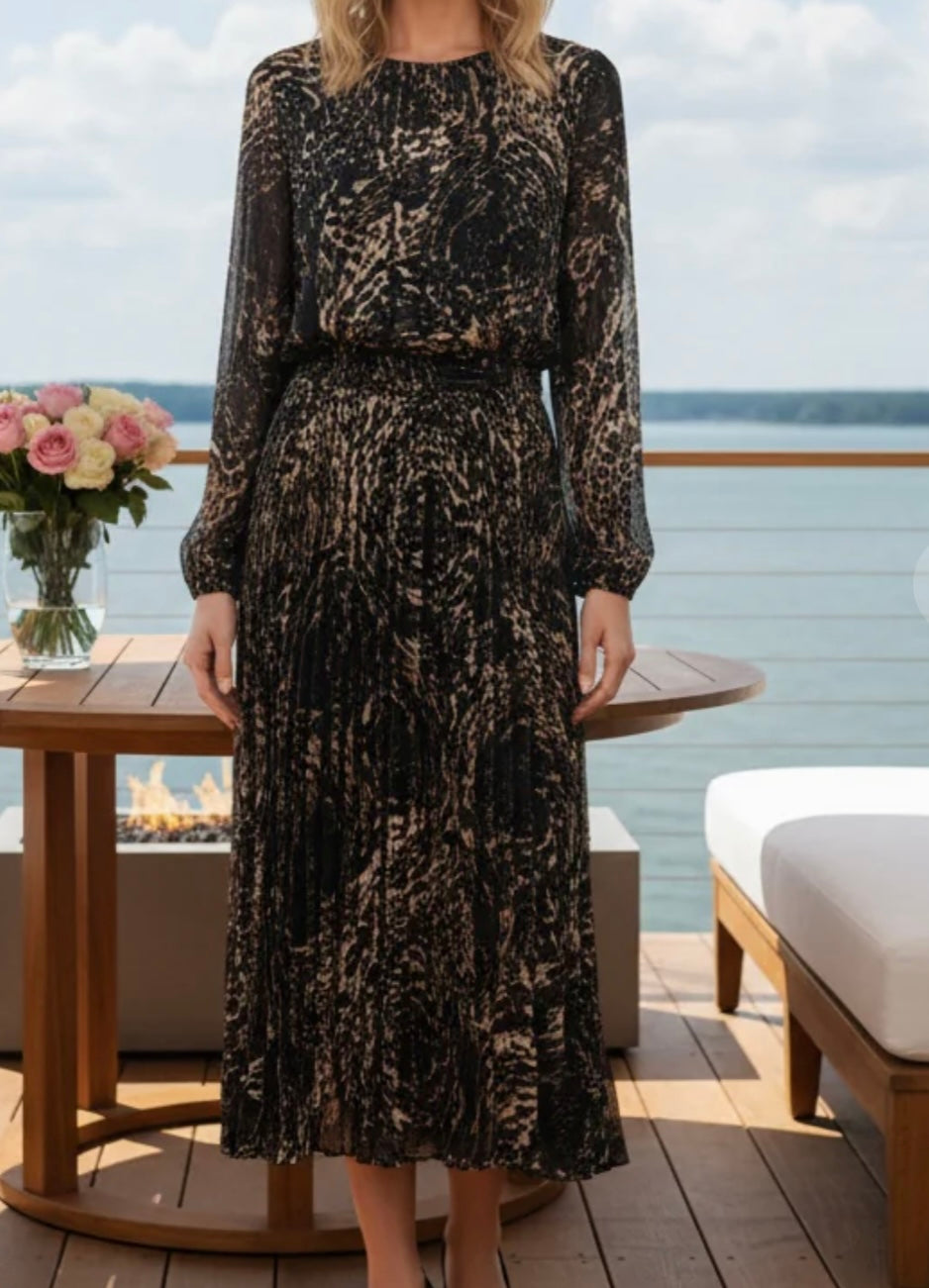 VIENNA Pleated Dress