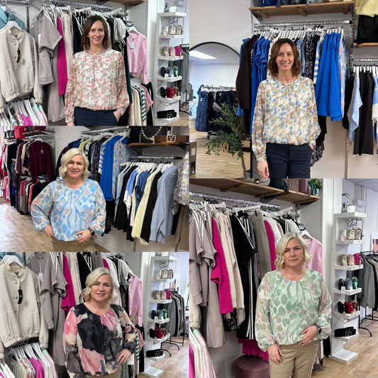 DOLLY Round Neck Bubble Hem Top