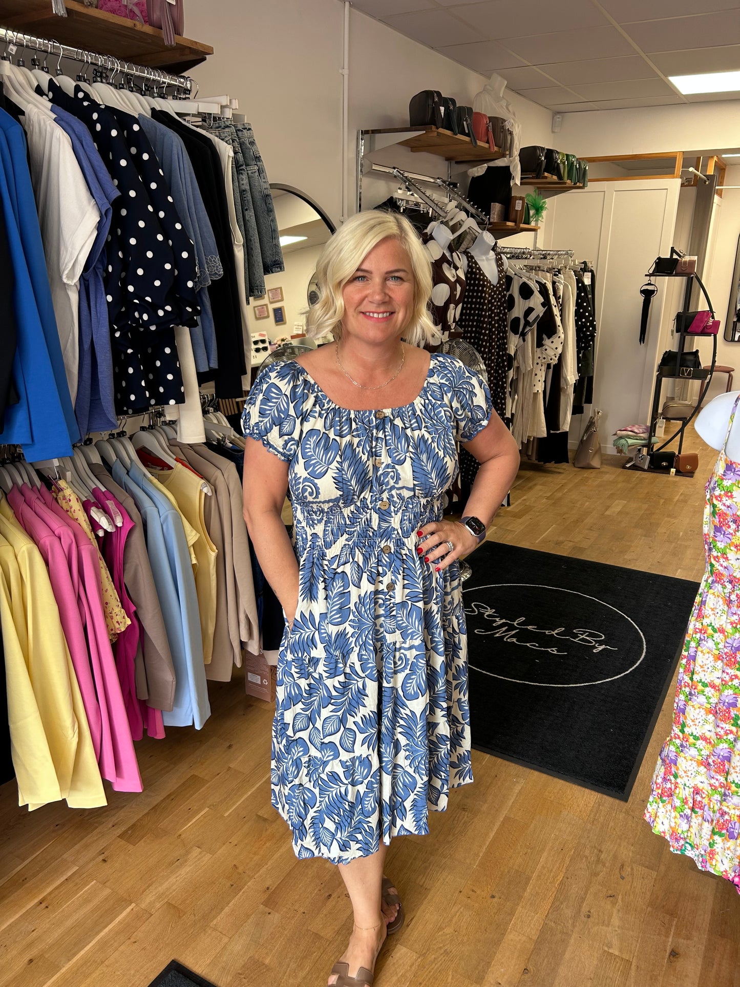 CALLA Bardot Midi Dress