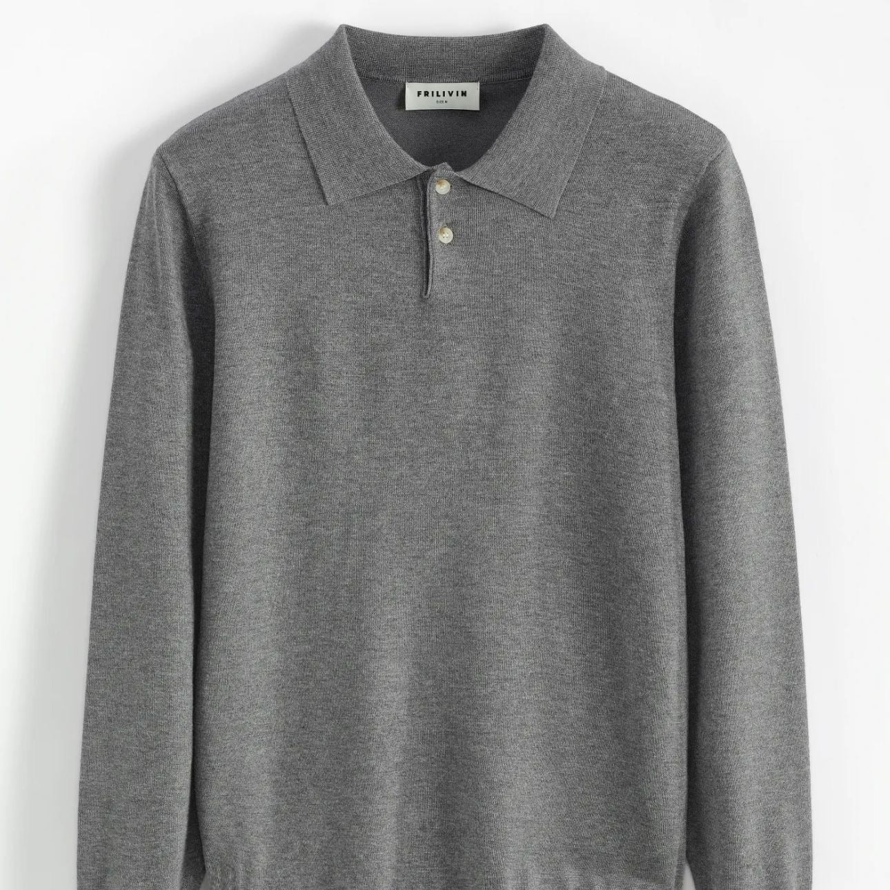 GABRIEL Knitted Long Sleeve Polo shirt