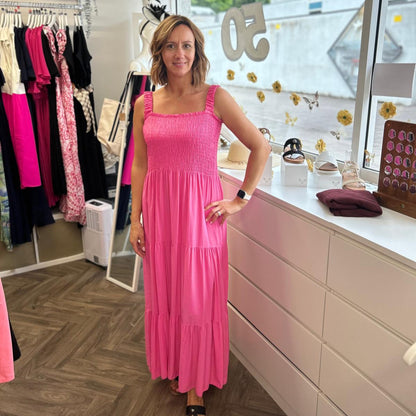 WINONA Shirred Maxi Dress