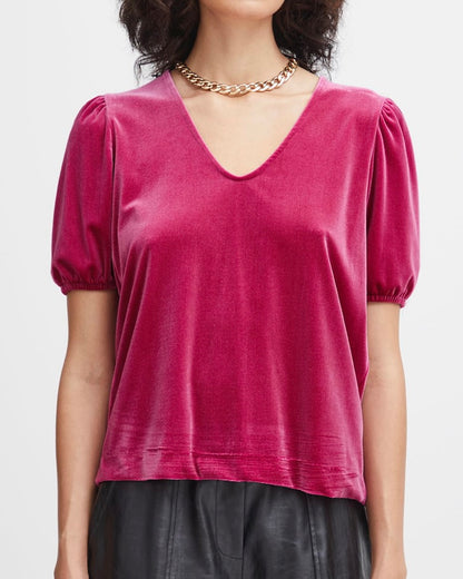 ICHI Lavanny Velvet Top