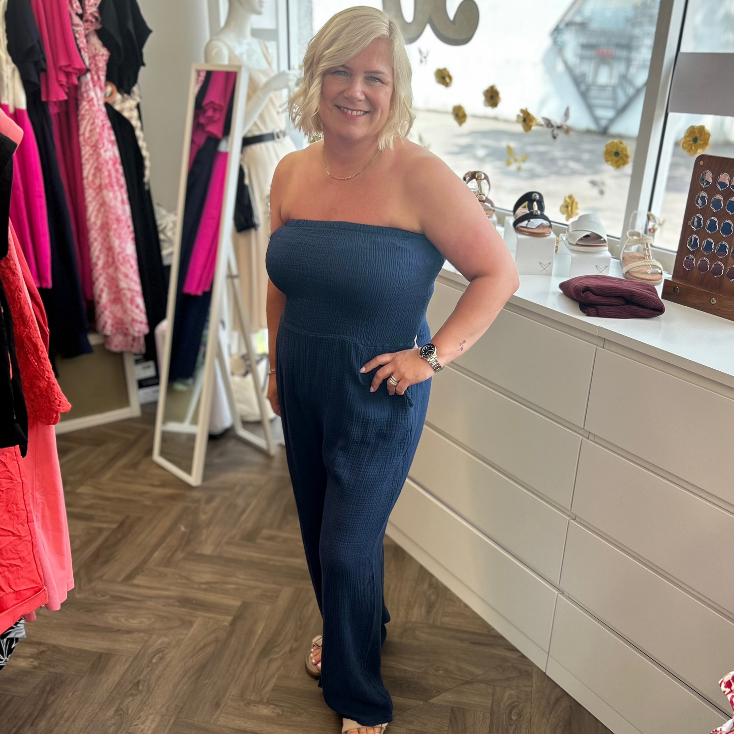 MADDIE Bardot Jumpsuit