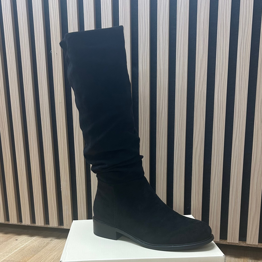 BRIAR Flat Slouch Knee High Boots